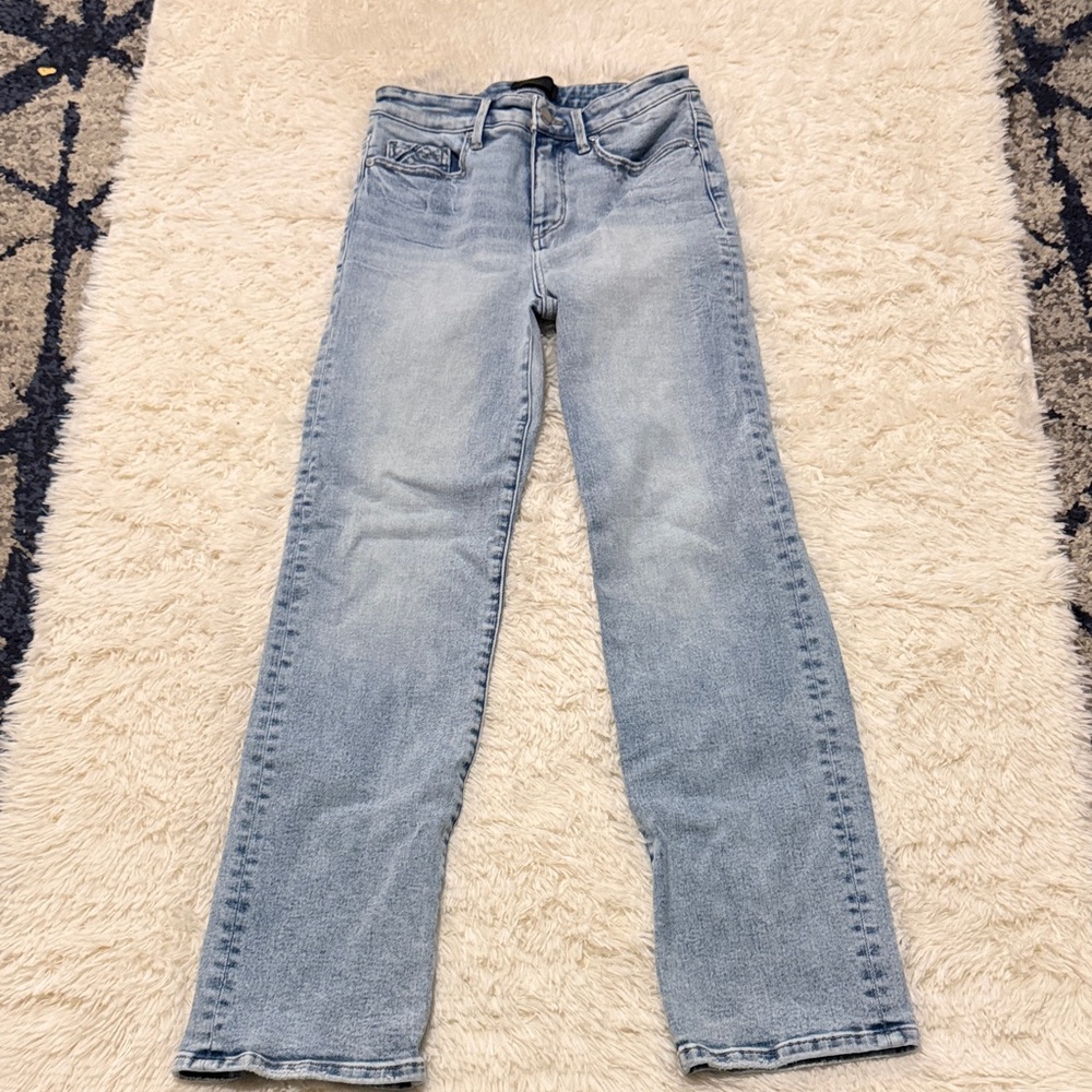 Buckle Light Blue Straight Leg Jeans